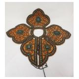 1173	LADAKA SHOULDER SURROUND WESTERN TIBET W/TURQUOISE & CORAL