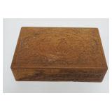 1177	CARVED ASIAN HINGED DRESSER BOX, APPROXIMATELY 12 IN X 8 IN X 4 IN HIGH
