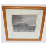 1186	FRAMED & MATTED PRINT *BATTLE OF BUNKER HILL* APPROXIMATELY 24 IN X 22 IN OVERALL