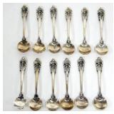1221	STERLING SILVER WALLACE GRAND BAROQUE SPOONS, 1.94 OZT