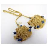 1238	SCALAMANDRE 100 PERCENT SILK AND WOOL TIE BACK, APPROXIMATELY 21 IN