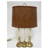 1247	BRASS BOUILLOTTE TABLE LAMP, APPROXIMATELY 12 IN X 7 IN X 25 IN H