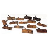 1264	GROUP OF ANTIQUE WOOD WORKING PLANES