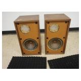 1271	KLH MODEL SIX SPEAKERS, LOSS TO CABINETS, APPROXIMATELY 12 3/4 IN X 11 3/ IN X 23 1/2 IN