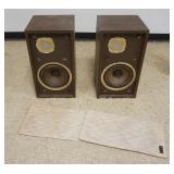 1272	KHL MODEL SIX SPEAKERS, APPROXIMATELY 12 3/4 IN X 11 3/4 IN X 23 1/2 IN