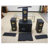 1275	B & W ASW 1000 SUBWOOFER AND 3 LCR6 S2 CENTER SPEAKERS