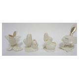 1004	LENOX CHINA JEWELS COLLECTION CA 1990S, GROUP OF 4 FIGURES INCLUDING CARDINAL, BLUE JAYU AND BA