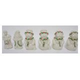 1013	LENOX CHINA JEWELS COLLECTION CA 1990S, GROUP OF 6 SALT AND PEPPER SHAKER  FIGURES ,  INCLUDING