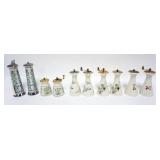 1038	5 SETS OF LENOX CHINA PEPPER MILL AND SHAKER SETS, APPROXIMATELY 8 IN H