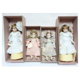 1055	LENOX GALLERY OF GIFTS CHINA DOLLS, 4 INCLUDING AMY, REBECCA AND JENNIFER, TALLEST APPROXIMATEL