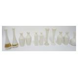 1065	LENOX CHINA ASSORTED BUD VASES, INCLUDING SETS, TALLEST APPROXIMATELY 10 1/2 IN H, 1 WITH GREEN