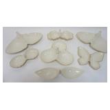 1071	LENOX CHINA GROUP OF ASSORTED DIVIDED DISHES, LARGEST APPROXIMATELY 14 IN X 9 1/2 IN