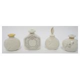 1102	LENOX CHINA FRAGANCE COLLECTION PERFUMES, 4 ASSORTED GOLD WREATH MARKED, APPROXIMATELY 4 1/4 IN