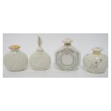 1103	LENOX CHINA FRAGANCE COLLECTION PERFUMES, 4 ASSORTED GOLD WREATH MARKED, APPROXIMATELY 4 1/4 IN