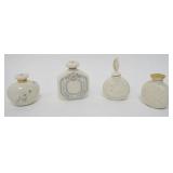 1105	LENOX CHINA FRAGANCE COLLECTION PERFUMES, 4 ASSORTED GOLD WREATH MARKED, APPROXIMATELY 4 1/4 IN
