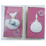 1114	LENOX CHINA FRAGANCE COLLECTION PERFUMES, 2 NEW IN BOX WITH FUNNEL,  GOLD WREATH MARKED