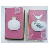 1115	LENOX CHINA FRAGANCE COLLECTION PERFUMES, 2 NEW IN BOX WITH FUNNEL,  GOLD WREATH MARKED