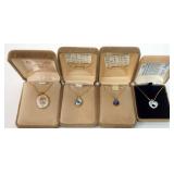 1118	LENOX CHINA JEWELRY INCLUDING 4 NECKLACES,  14K GOLD FILLED