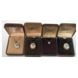 1123	LENOX CHINA JEWELRY INCLUDING 4 NECKLACES,  14K GOLD FILLED