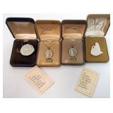 1125	LENOX CHINA JEWELRY INCLUDING 4 NECKLACES,  14K GOLD FILLED