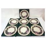 1166	LENOX 7 COLONIAL CHRISTMAS PLATES, ALL 1994