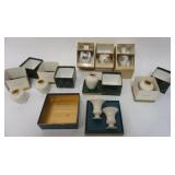 1172	LENOX CHINA GROUP OF 10 ASSORTED MINIATURE VASES INCLUDING ALADDIN & 2 MINIATURE URNS W/GREEN M