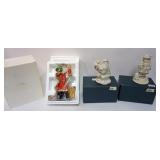 1180	LENOX CHINA KRIS KRINGLE FIGURE, NUTCRACKER & SANTA VISIT, LARGEST APPROXIMATELY 9 IN HIGH