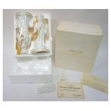 1182	LENOX ANGELS OF LIGHT CANDLESTICKS W/GOLD ACCENT TRIM, EACH APPROXIMATELY 10 IN HIGH