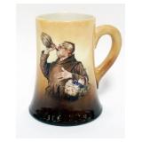 1001	AMERICAN BELLEEK HAND PAINTED MUG, CERAMIC ART COMPANY, APPROXIMATELY 5 1/2 IN H