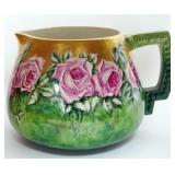 1024	WILLETS BELLEEK HAND PAINTED PITCHER, APPROXIMATELY 6 IN H