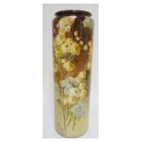 1041	WILLETS BELLEEK TALL HAND PAINTED VASE, APPROXIMATELY 16 1/4 IN H
