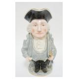 1126	ANTIQUE GEORGE WASHINGTON STORY JUG DATED 1896, APPROXIMATELY 11 IN HIGH