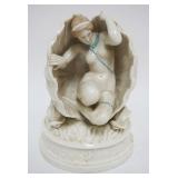 1130	ANTIQUE PORCELAIN FIGURE *THE BIRTH OF VENUS* CHIPS ON BASE, APPROXIMATELY 9 1/2 IN HIGH