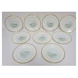 1133	9 LENOX MORLEY FISH PLATES FOR BAILEY, BANKS, & BIDDLE CO. APPROXIMATELY 9 IN