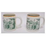 1143	2 LENOX GREEN MARK ATLANTIC CITY 1933 IMPERIAL COUNCIL SESSION MUGS, EACH APPROXIMATELY 5 IN HI