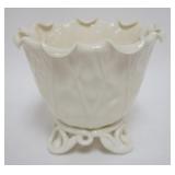 1145	LENOX GREEN MARK LOTUS LEAF BOWL, APPROXIMATELY 6 3/4 IN HIGH