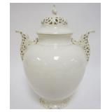 1149	LENOX GREEN MARK ASIAN STYLE COVERED URN, APPROXIMATELY 14 IN HIGH