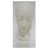 1162	LENOX GREEN MARK ART NOUVEAU FIGURE OF YOUNG WOMANS HEAD, APPROXIMATELY 9 IN HIGH