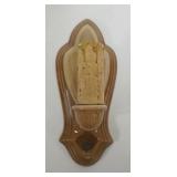 1199	LENOX BROWN AND TAN WALL SCONCE, APPROXIMATELY 10 IN H