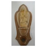 1200	LENOX BROWN AND TAN WALL SCONCE, APPROXIMATELY 10 IN H