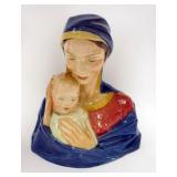 1201	OUTSTANDING GREEN MARK LENOX LARGE MADONNA & CHILD, APPROXIMATELY 11 IN HIGH X 10 1/4 IN WIDE X