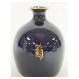 1213	LENOX COBALT BLUE JUG MONOGRAMMED W/GILT ACCENT TRIM, APPROXIMATELY 6 1/4 IN