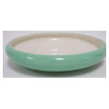 1222	LENOX GREEN SHALLOW BOWL, APPROXIMATELY 11 1/2 IN X 2 1/2 IN HIGH