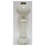 1228	LARGE PORCELAIN KEROSENE LAMP, APPROXIMATELY 19 1/2 IN HIGH