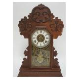 1237	ASONIA SHELF ALARM CLOCK, APPROXIMATELY 22 1/2 IN HIGH