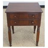 1260	EMPIRE MAHOGANY 2 DRAWER STAND, APPROXIMATELY 24 IN X 19 IN X 30 IN H