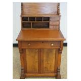 1273	PINE DAVENPORT STYLE DESK, APPROXIMATELY 28 IN X 22 IN X 49 IN H