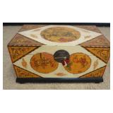 1278	ASIAN DECORATED STORAGE TRUNK, APPROXIMATELY 37 IN X 22 IN X 19 IN H