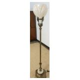 1288	TORCHERE FLOOR LAMP WITH MARBLE BASE, APPROXIMATELY 65 IN H
