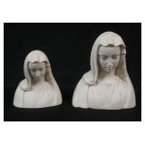 1001	BOEHM PARIAN MADONNA, GROUP OF 2, TALLEST APPROXIMATELY 6 IN HIGH